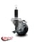 Service Caster 3'' Thermoplastic Rubber Swivel 1-1/8'' Expanding Stem Caster with Brake SCC-EX20S314-TPRB-TLB-118 - alternate 2